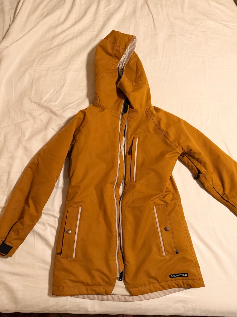 686 Women's Mustard Hooded Ski Jacket